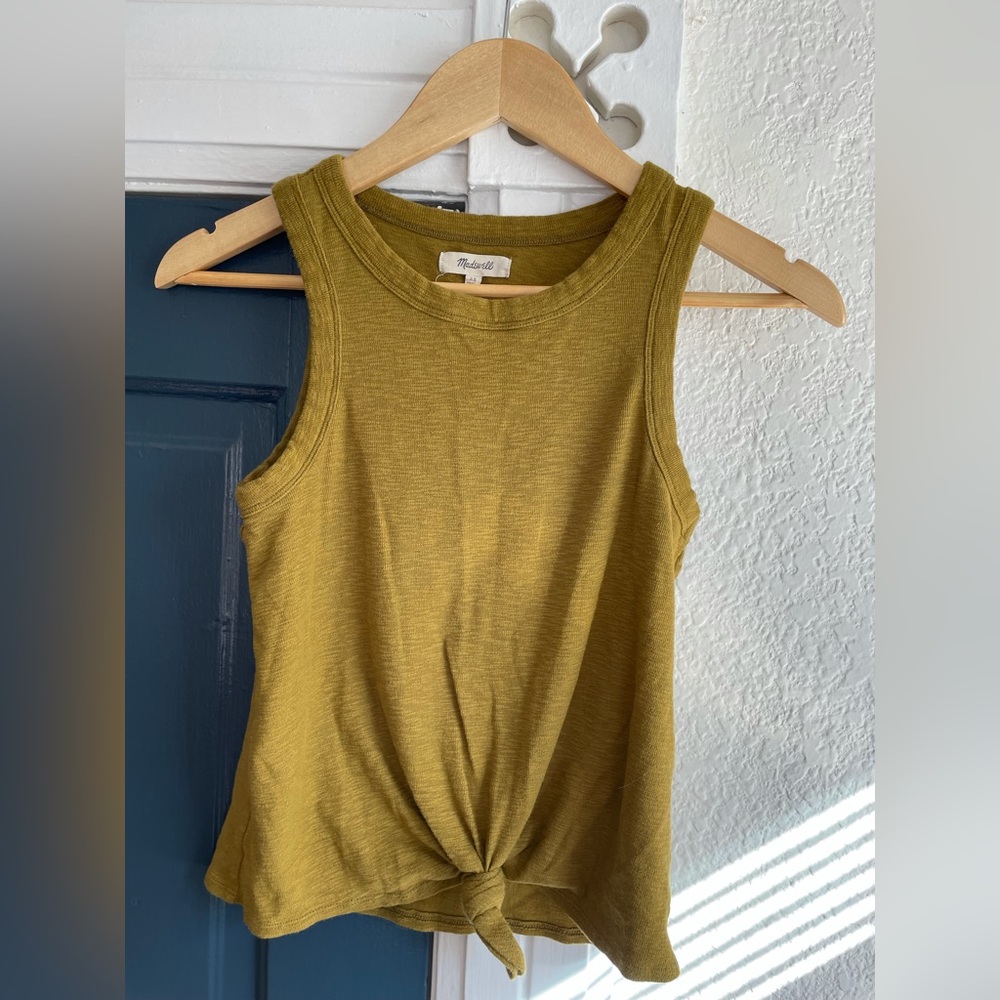 Madewell mustard tank top